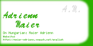 adrienn maier business card